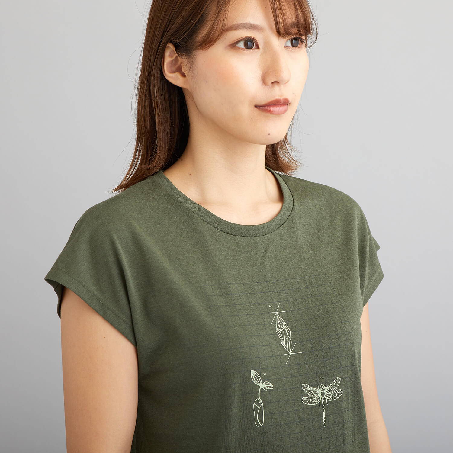 HOUDINI（フーディニ）/ビッグアップメッセージT/カーキ/WOMENS