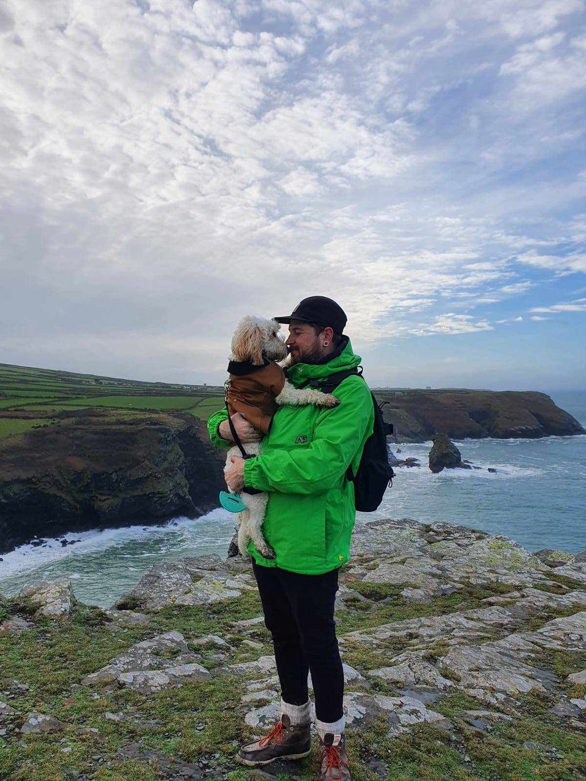 FRONT Interview | Jamie portrait of him and his dog