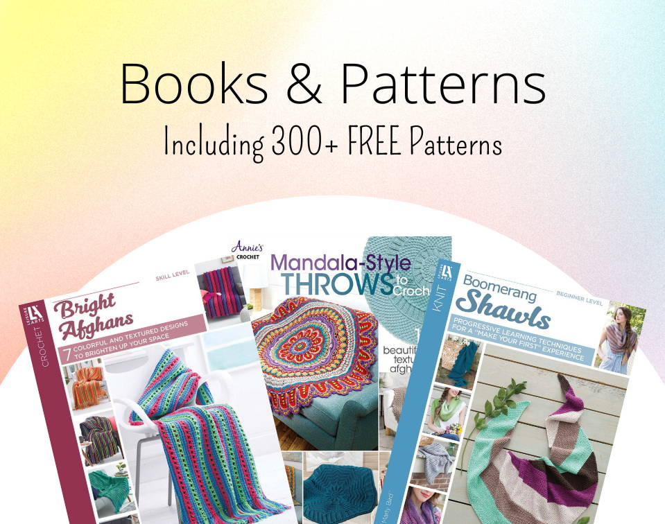 Knit & Crochet Books & Patterns. Including 300 plus Free Patterns.