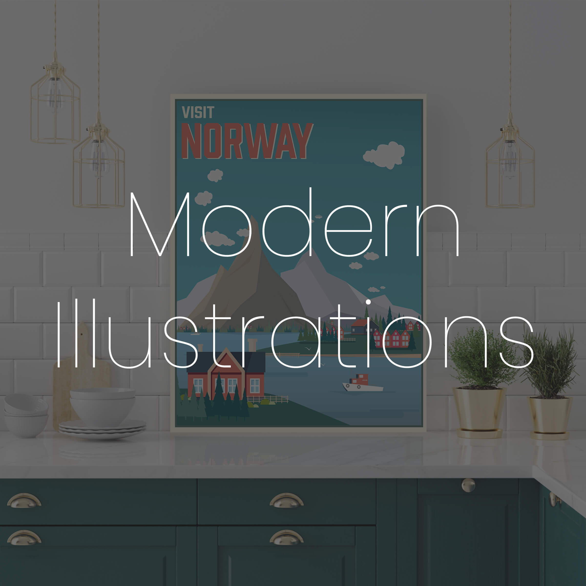 Add creative illustrations to your home decor!