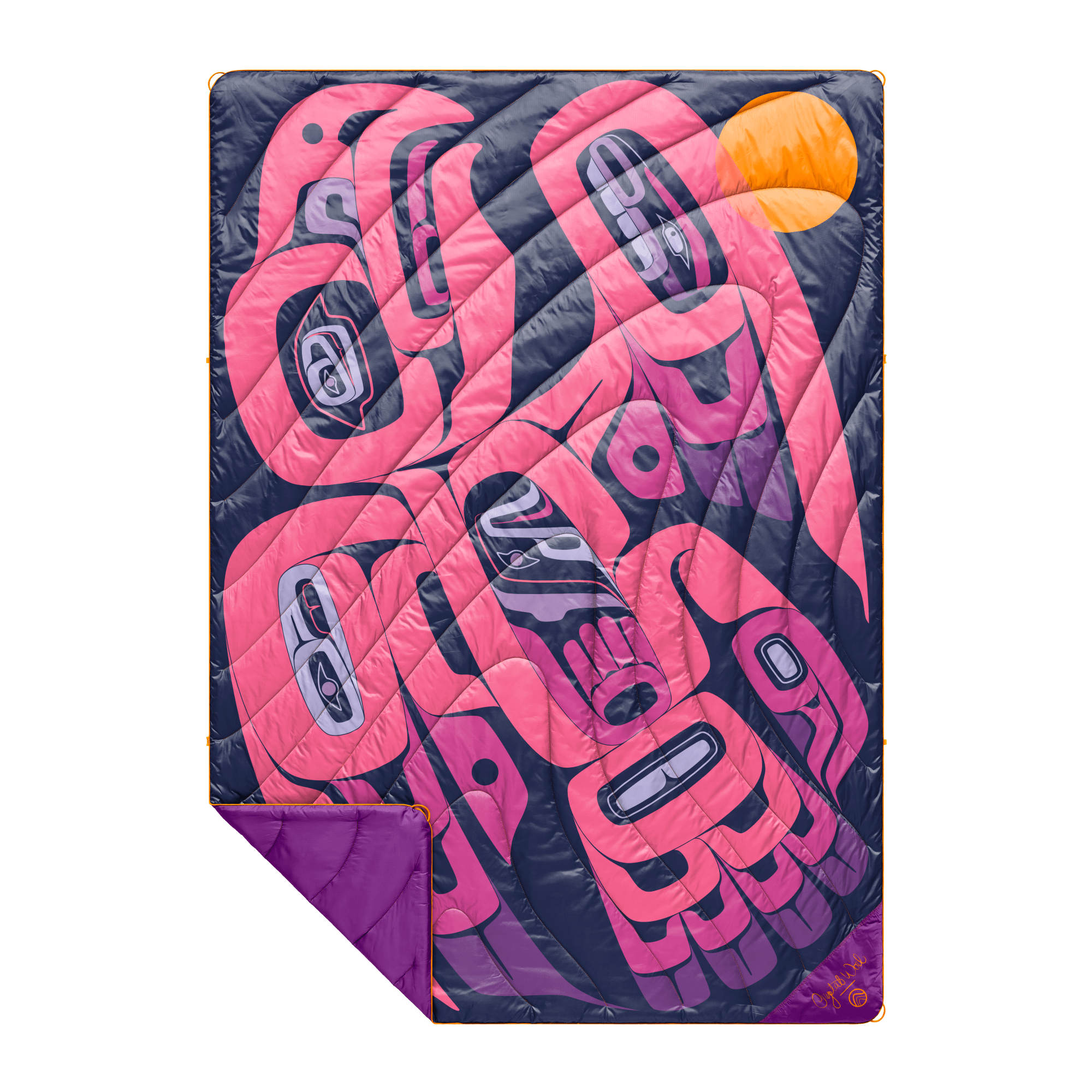 Rumpl x Crystal Worl | Original Puffy Blanket - Eagle & Sun