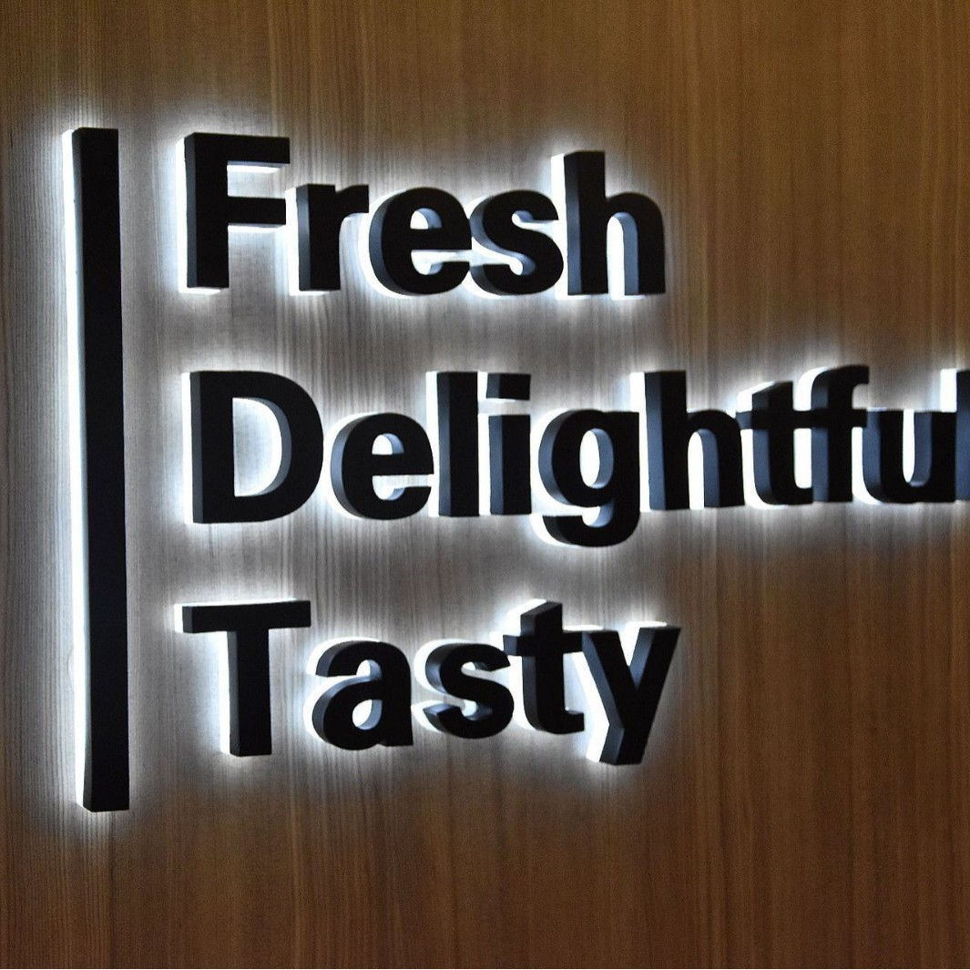 Backlit sign