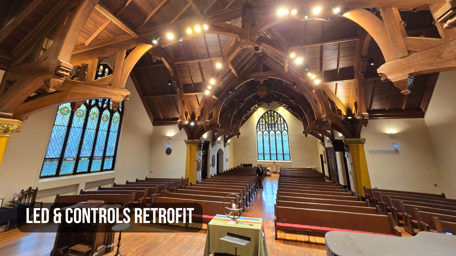 Church lighting LED upgrade