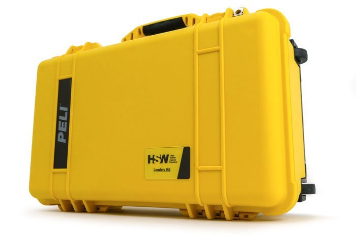 Yellow Peli 1510 case with custom decal