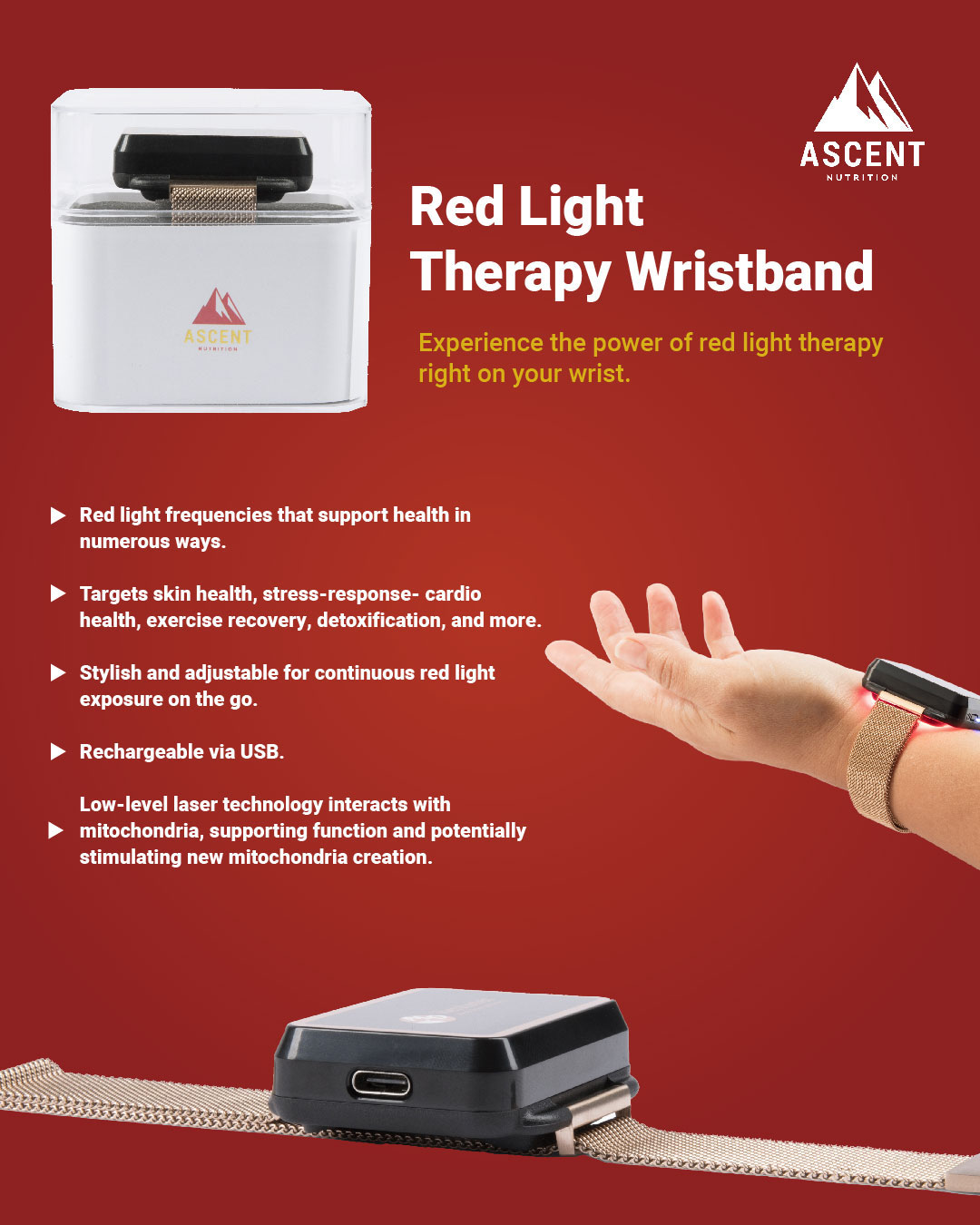 Red light therapy Benefits Infographic