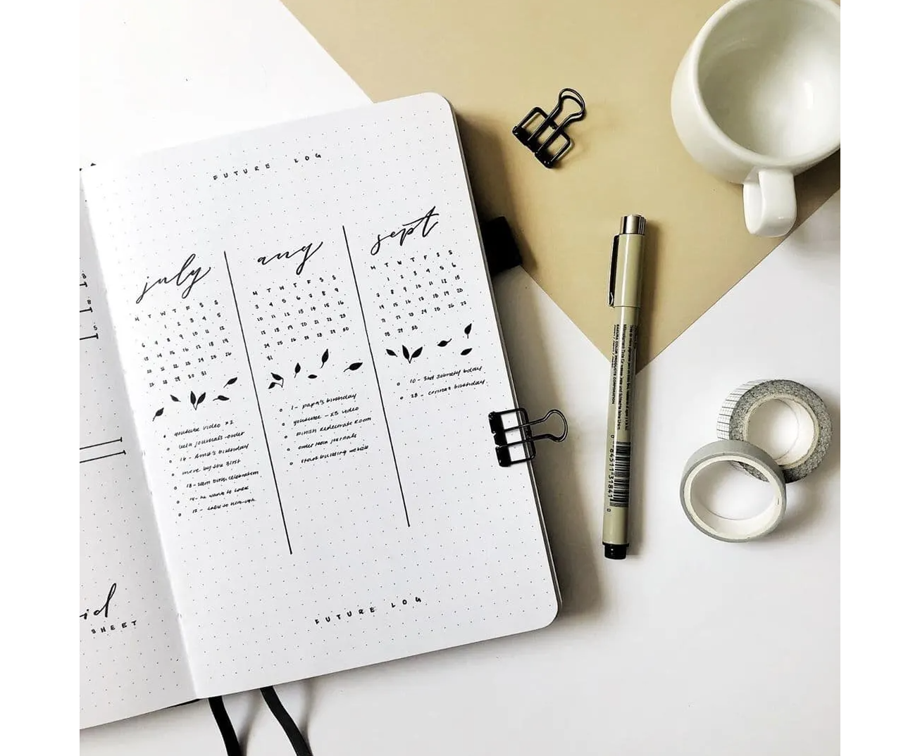 The Ultimate Guide to Bullet Journal Supplies – NotebookTherapy