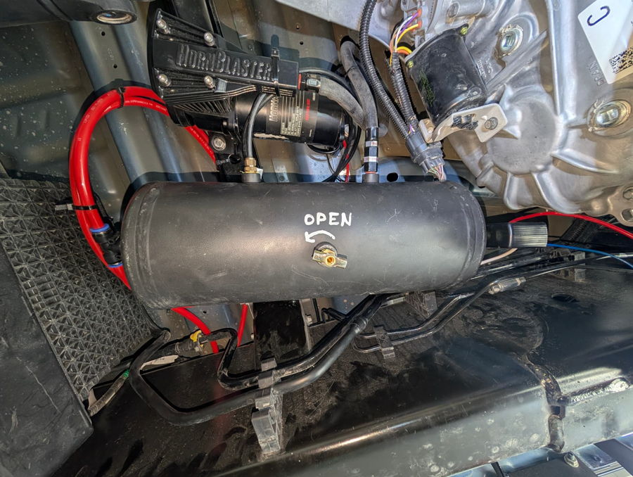 2026 Ford F350 Safety Horn Air Horn Kit install under truck and frame rail