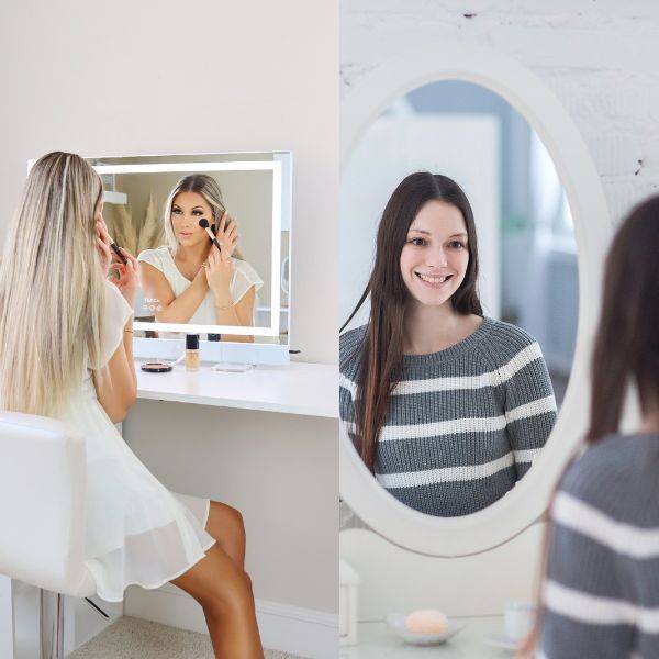 lighted vs non lighted mirror difference