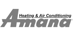 Amana Heating and Air Conditioning black and white logo