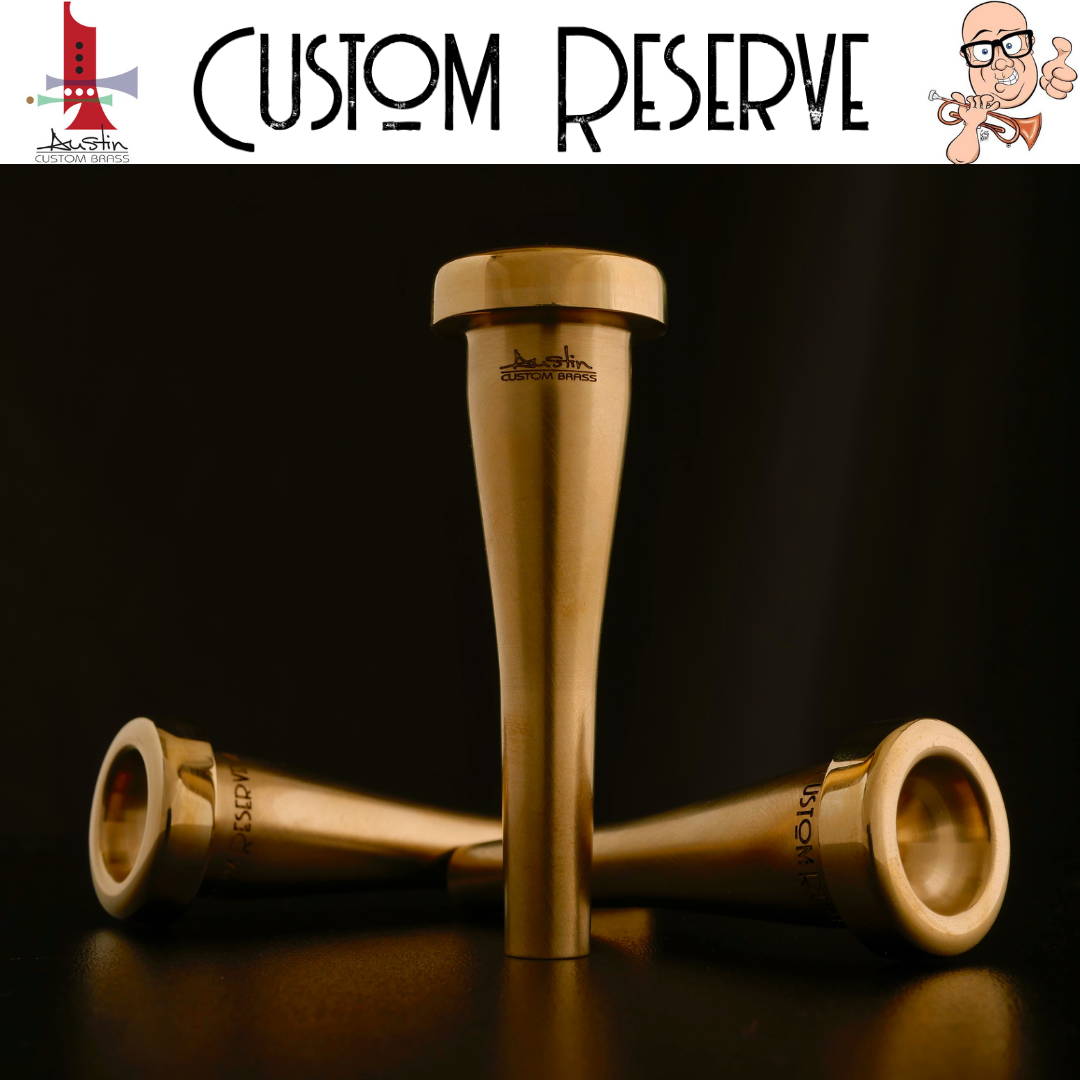Custom Reserve series mouthpieces in gold plate