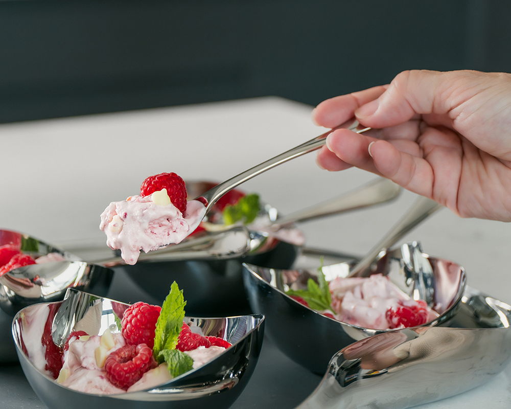 Real Fruit Raspberry and White Chocolate Ice Cream
