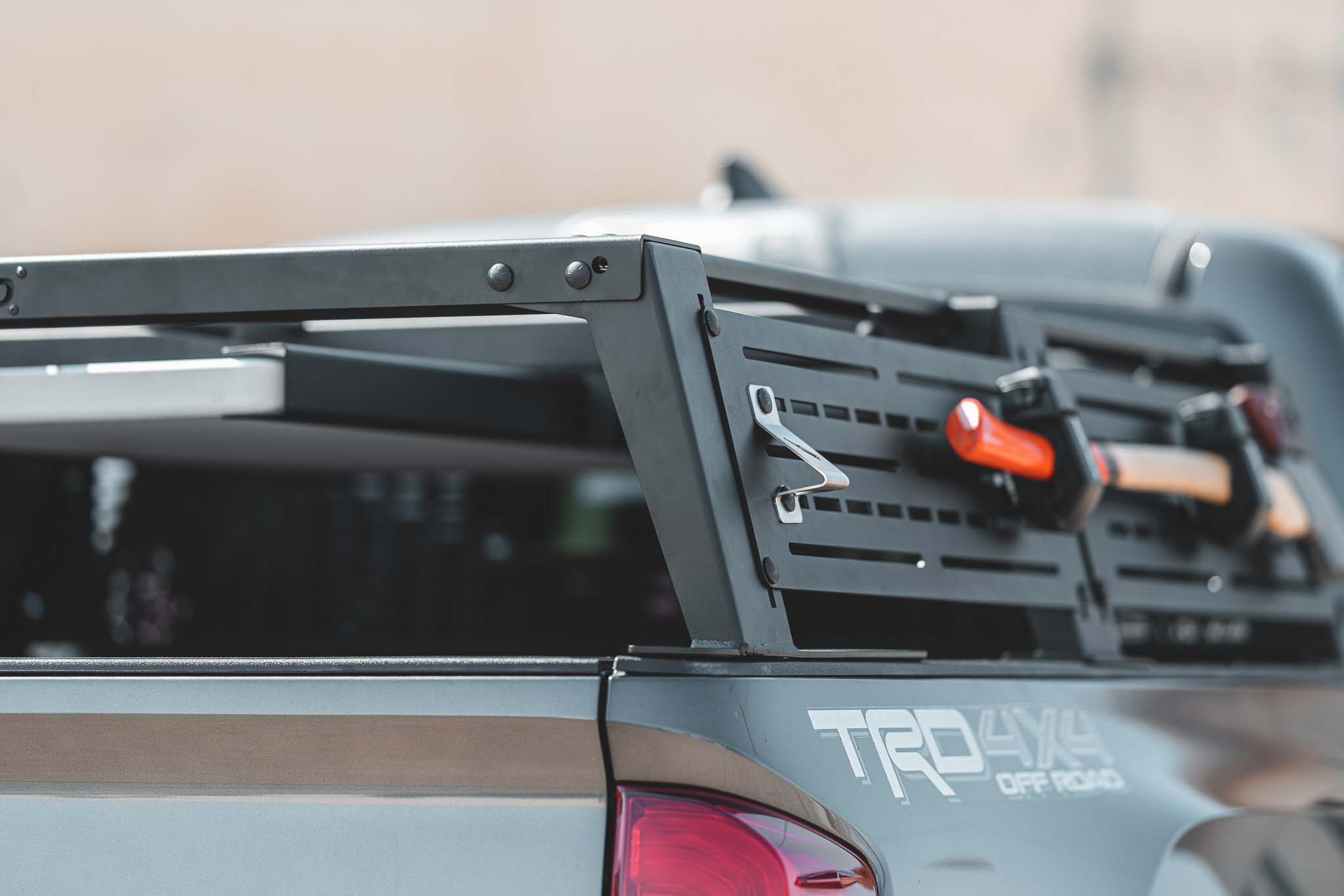 The Rebel Offroad XPLOR Bed Rack, 2016+ Toyota Tacoma - Half Height