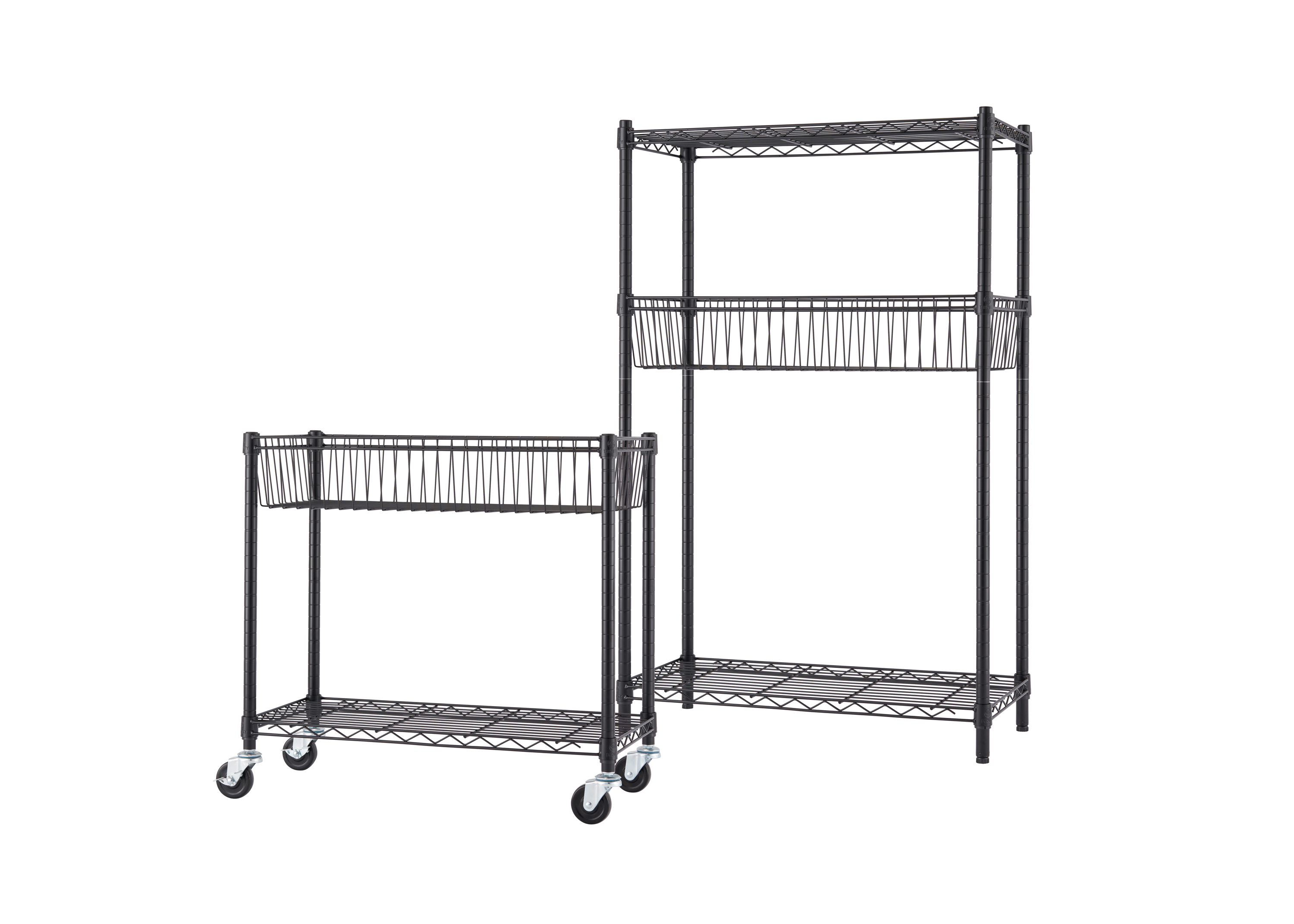 5-tier shelving rack broken out into 2 separate shelves