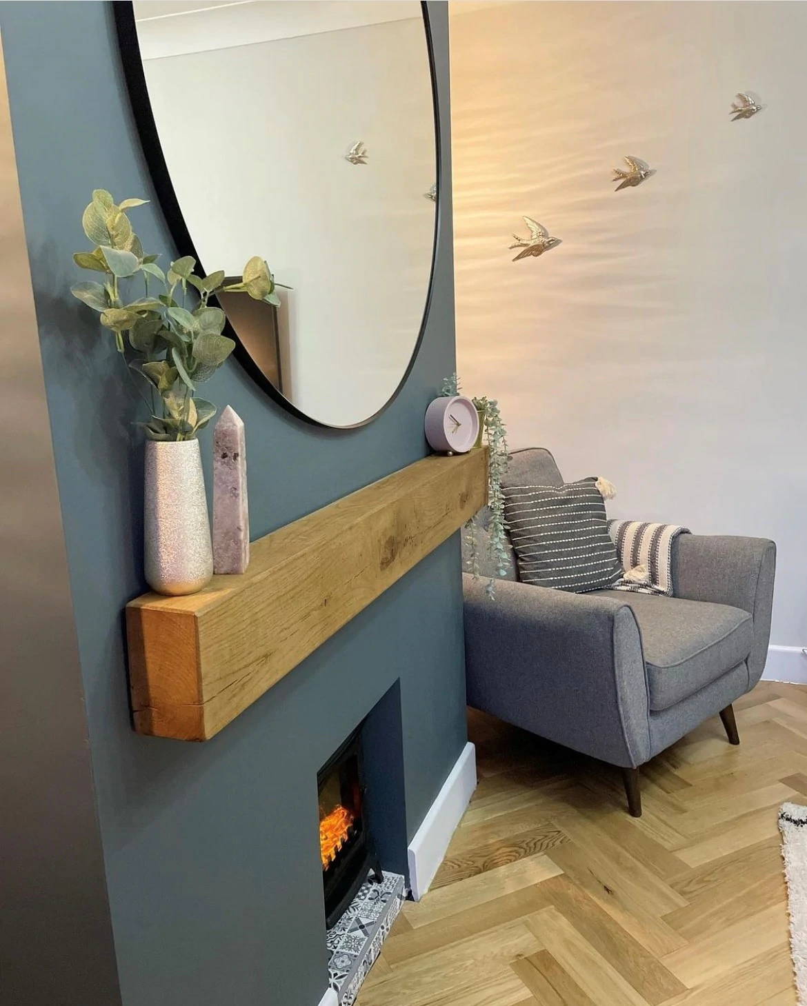 4×6 Oak Mantel in English Oak. Image by clean_and_cosy_home