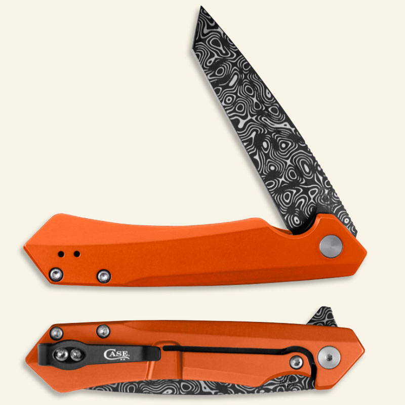 Fauxmascus Art Orange Kinzua Knife.