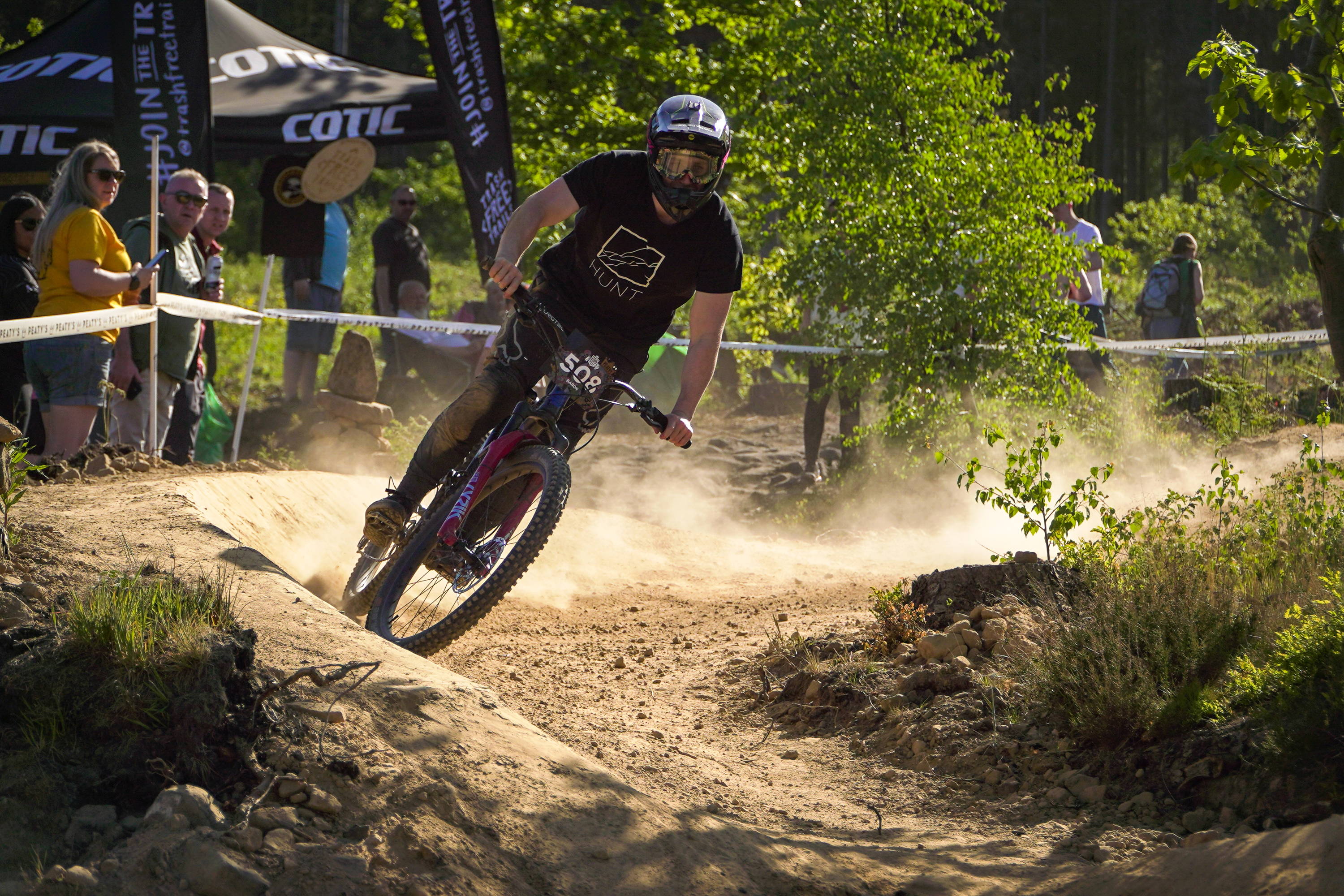 Ali Baron ripping the berm