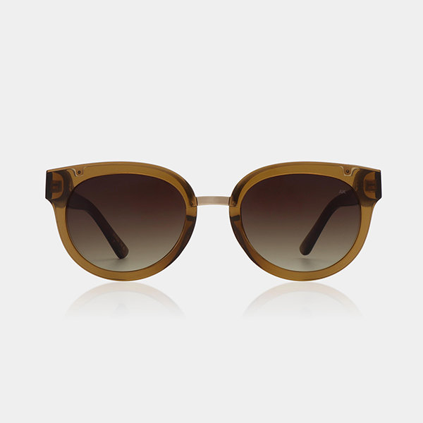 A product image of the A.Kjaerbede Jolie sunglasses in Smoke brown Transparent.