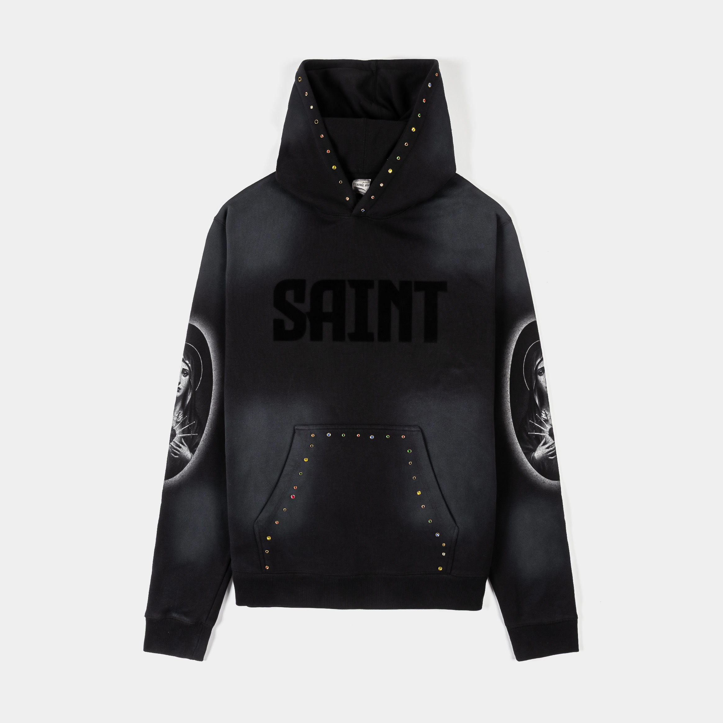 Black hoodie with 