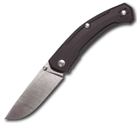 Giant Mouse Ace Iona 2 Black Linen Folding Knife