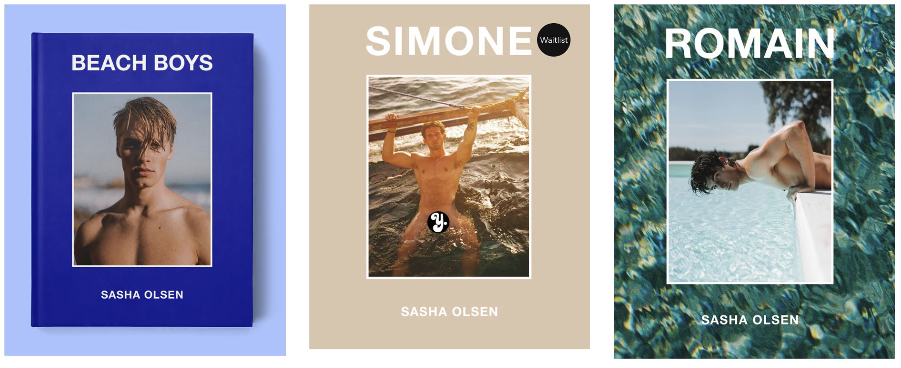 Three book covers titled 