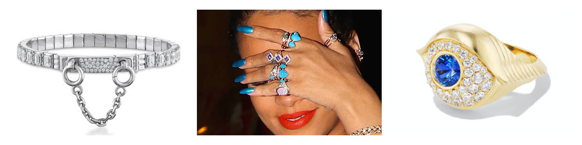 Rihanna jewelry style