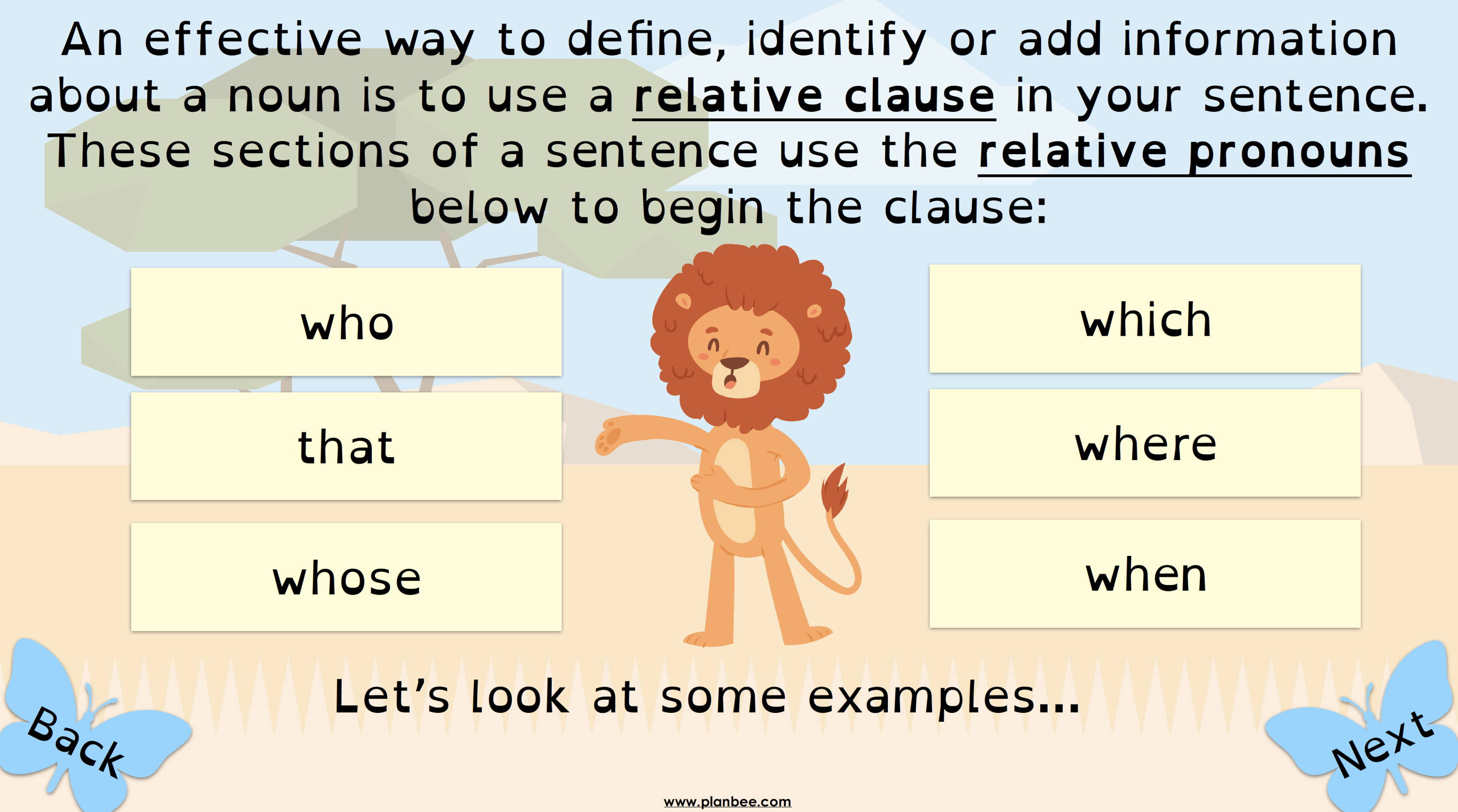 When to use  a Relative Clause KS2 English Grammar Year 5 Year 6