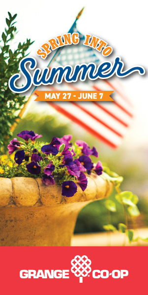 Grange Co-op Spring into Summer Sale, May 27 - June 7.