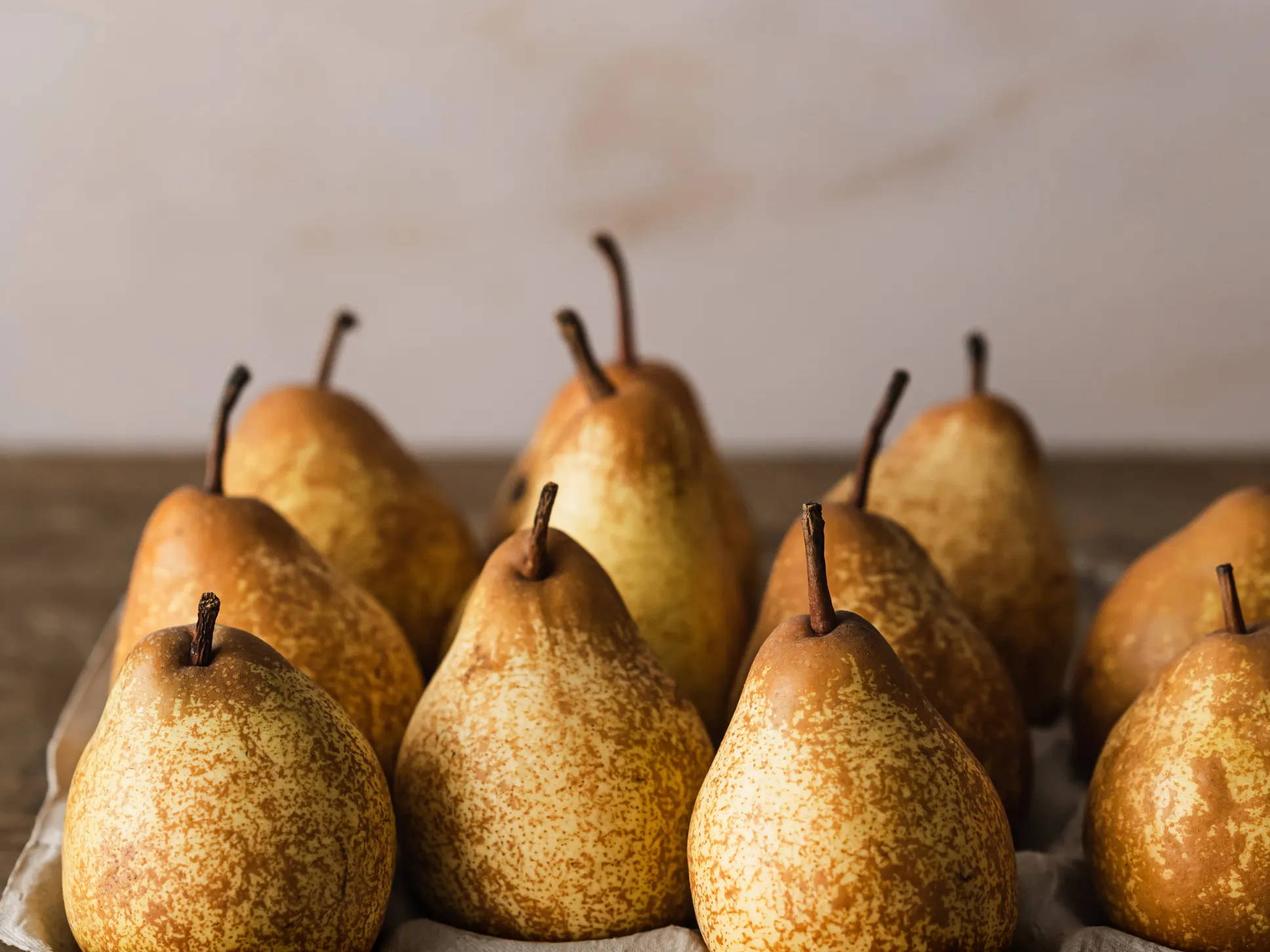 A carton of pears