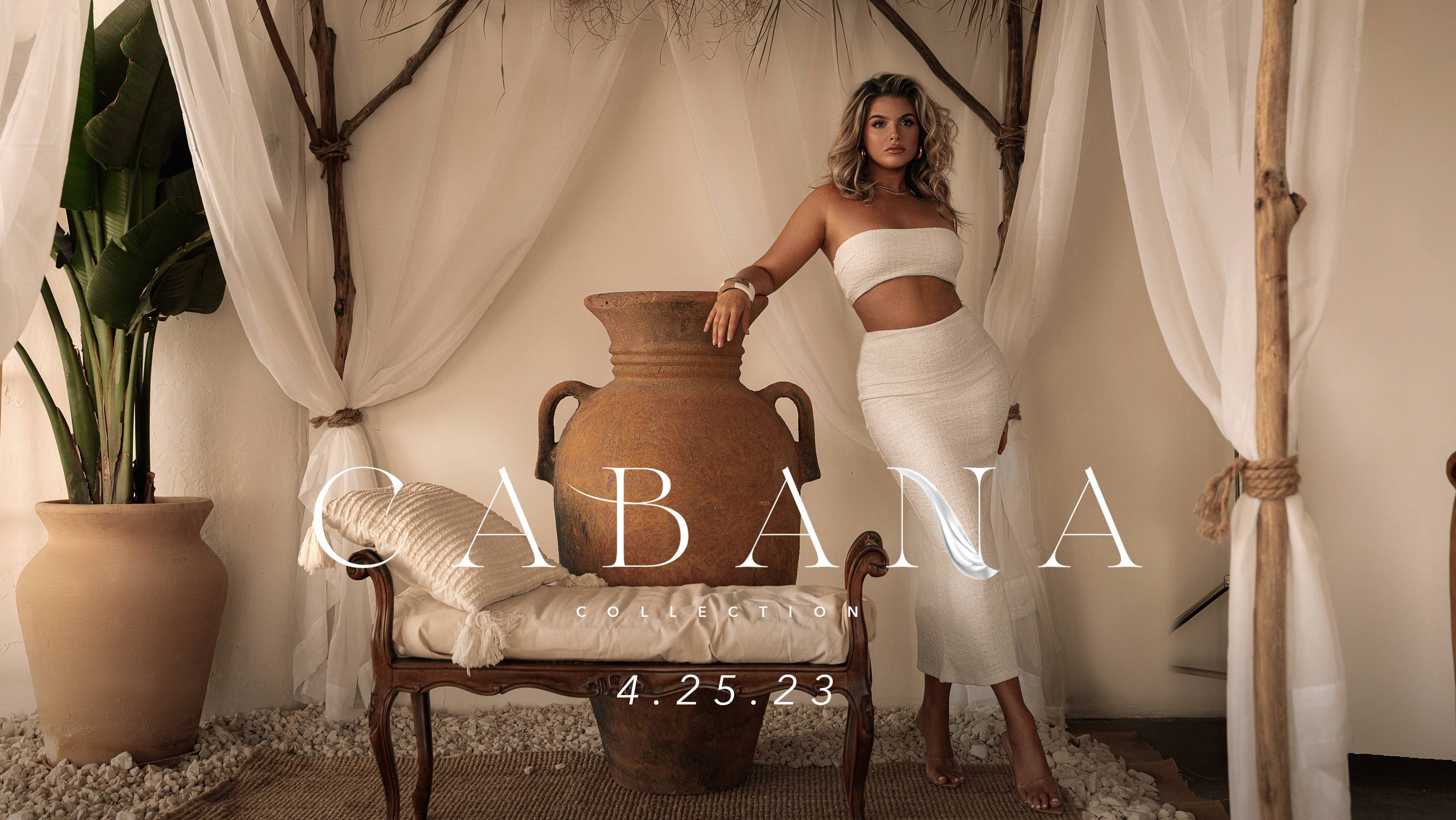 Indulge in coastal serenity with our newest designs, The CABANA collection. Experience a world of adventure in styles designed to help you relax and unwind. You will find relaxing silhouettes crafted in breathable mesh and airy linens that sway like the ocean breeze. Your invitation to balance, tranquility and PARADISE is here!