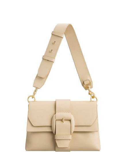 Oroton Frida Medium Satchel in Light Sand