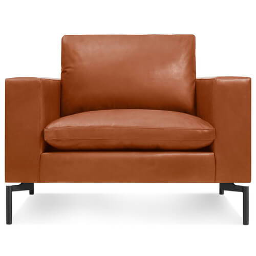 Blu Dot New Standard Leather Lounge Chair