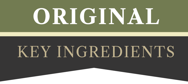 Country Pursuit Original Dog Food Range Key Ingredients Logo
