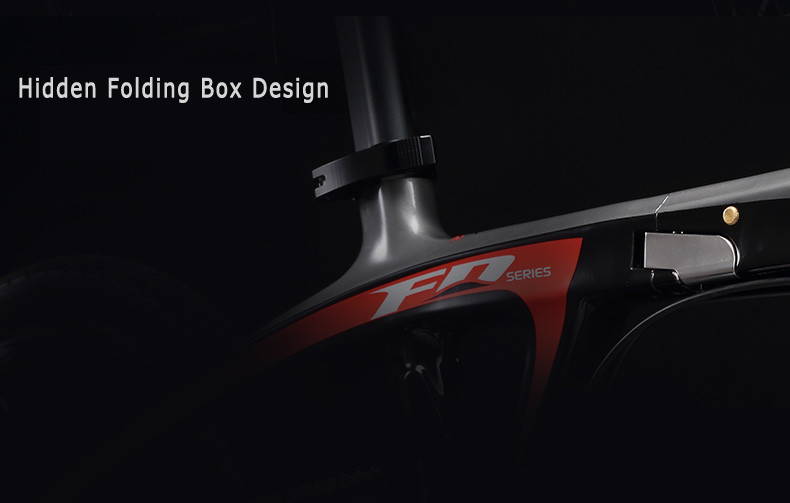Hidden folding box design-sava z1 carbon folding bike