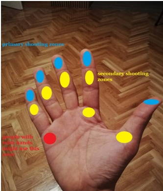 Primary and secondary shooting zones