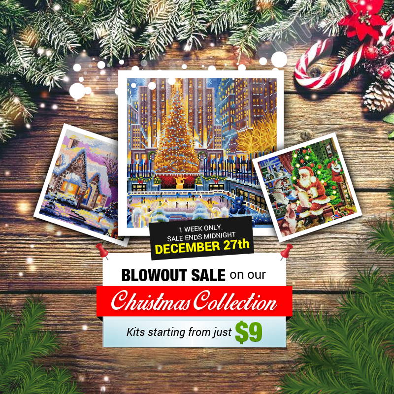 Diamond Painting Christmas Cards Set 09 (12 pieces) - Shop now - JobaStores