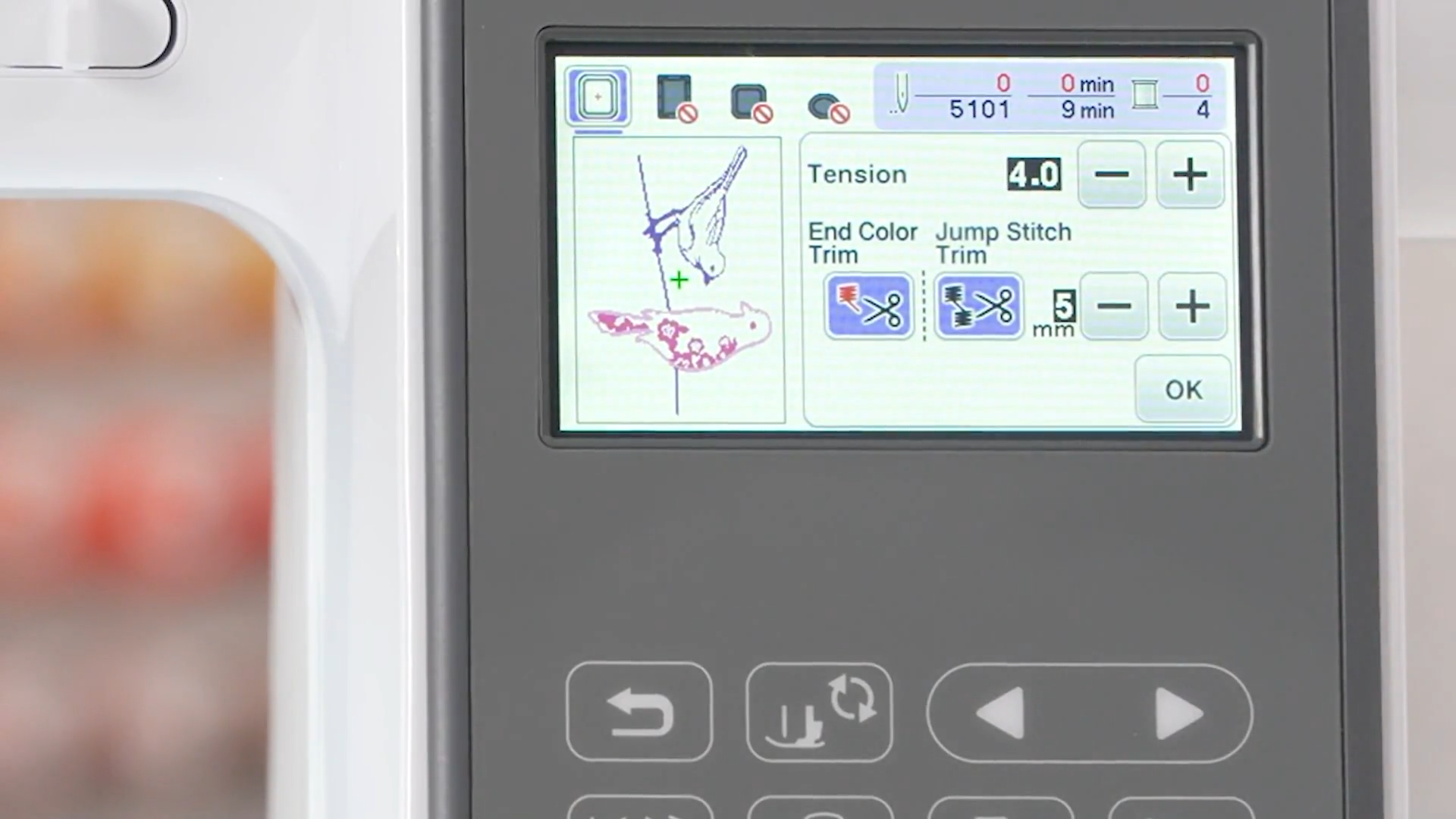 Brother NS2850D Sewing and Embroidery Machine Jump Stitch Trim