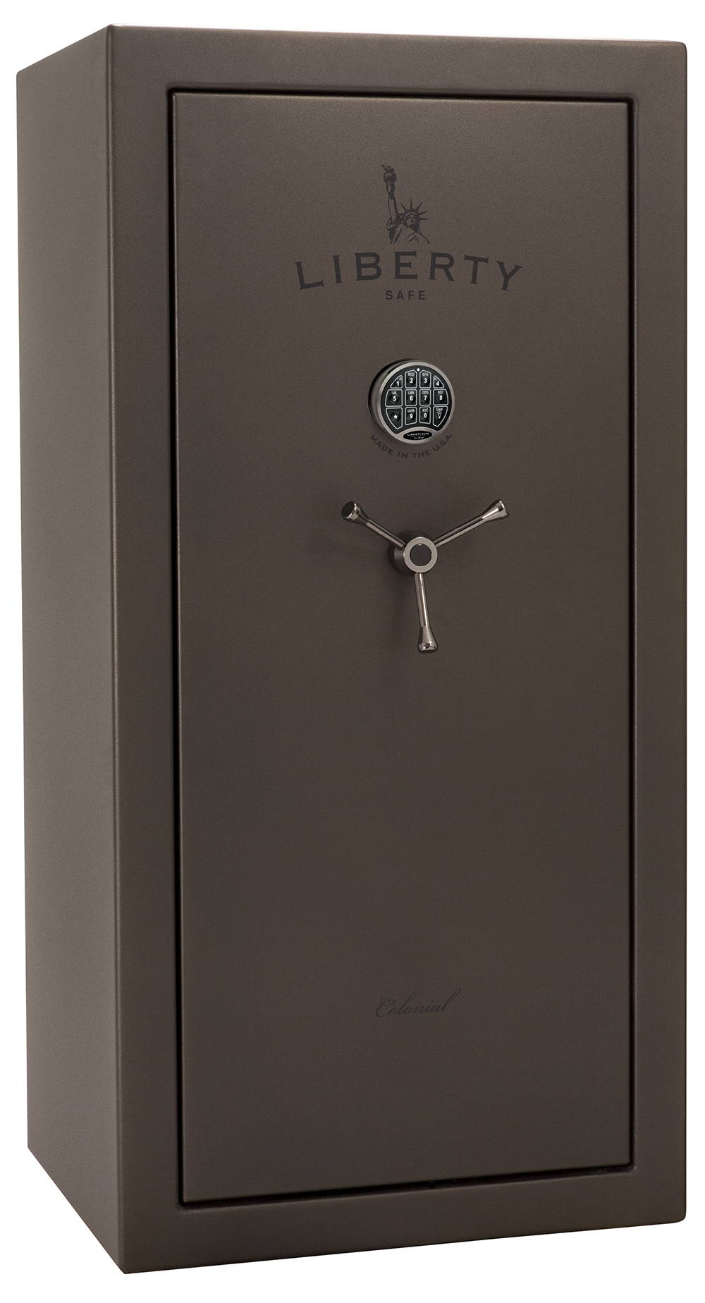 Bronze Liberty Safe Colonial safe with electronic keypad and dial handle