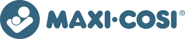 Maxi-Cosi logo with a stylized image of a child.