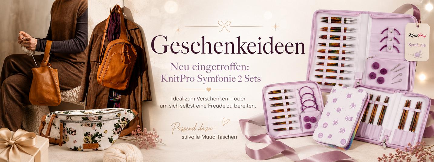 Geschenkideen KnitPro Synfonie 2 und Muud Taschen