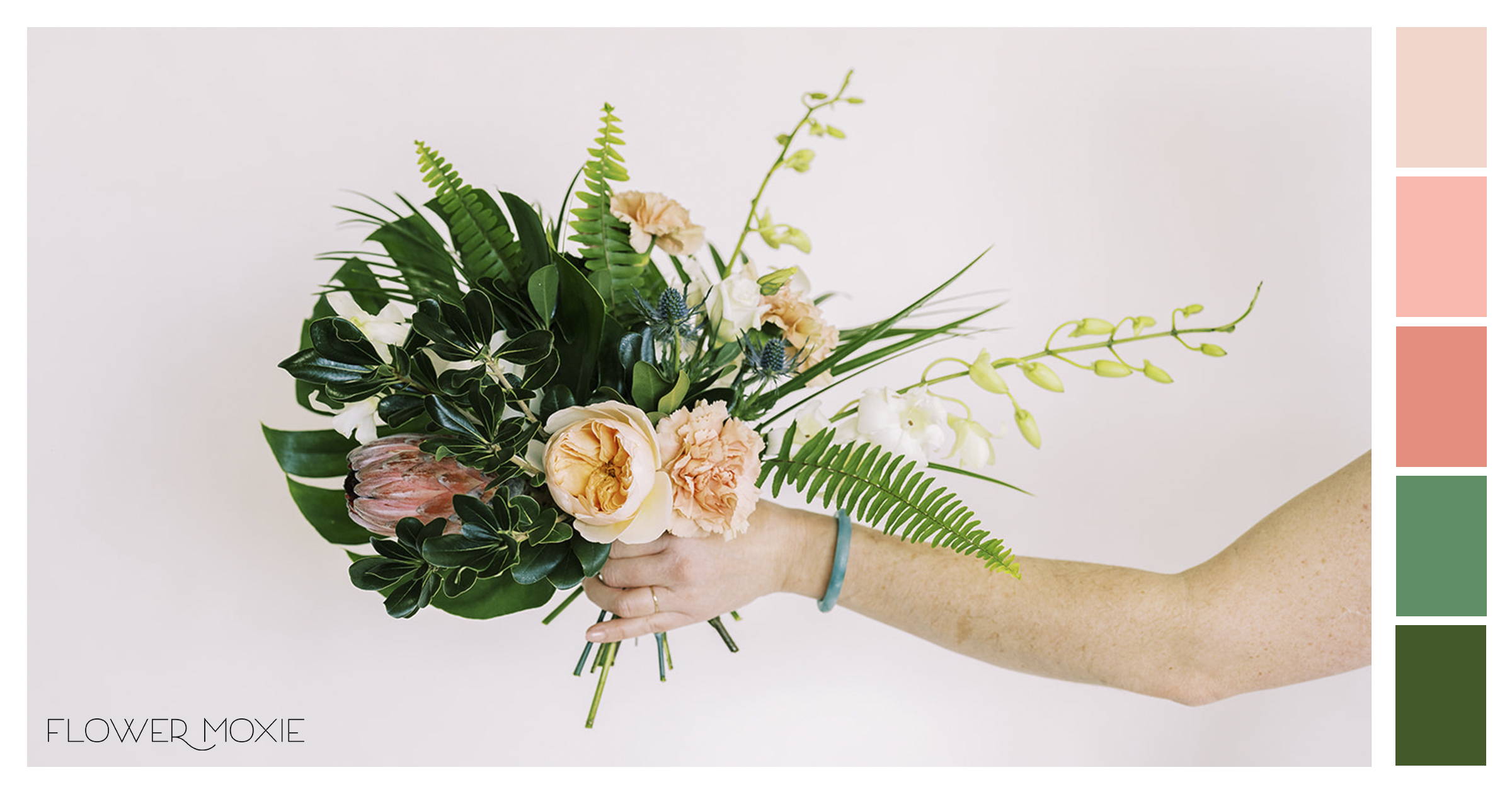 tropical bridesmaid bouquet ideas