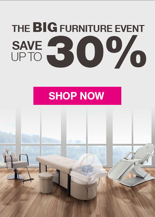 Promotional banner for a furniture event with discounts.