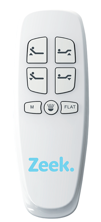 Image of the Zeek Easy Adjustable Bed Base remote.