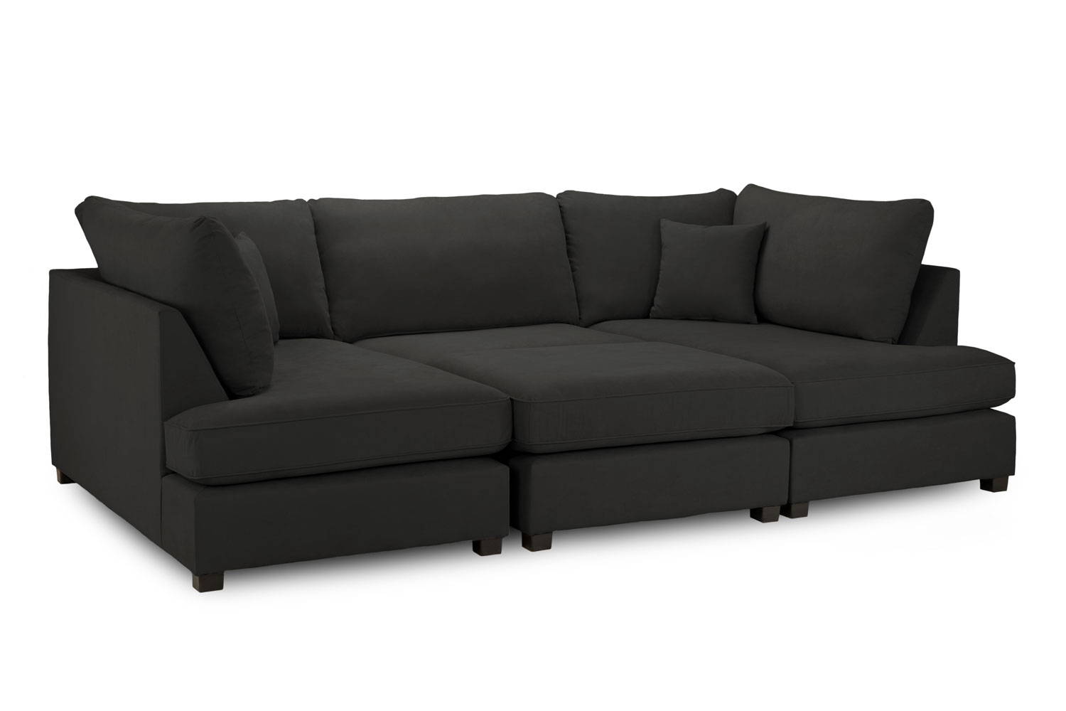 Carnaby U-shape sofa Black