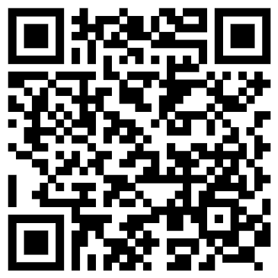 Black and white QR code for scanning with a mobile device.