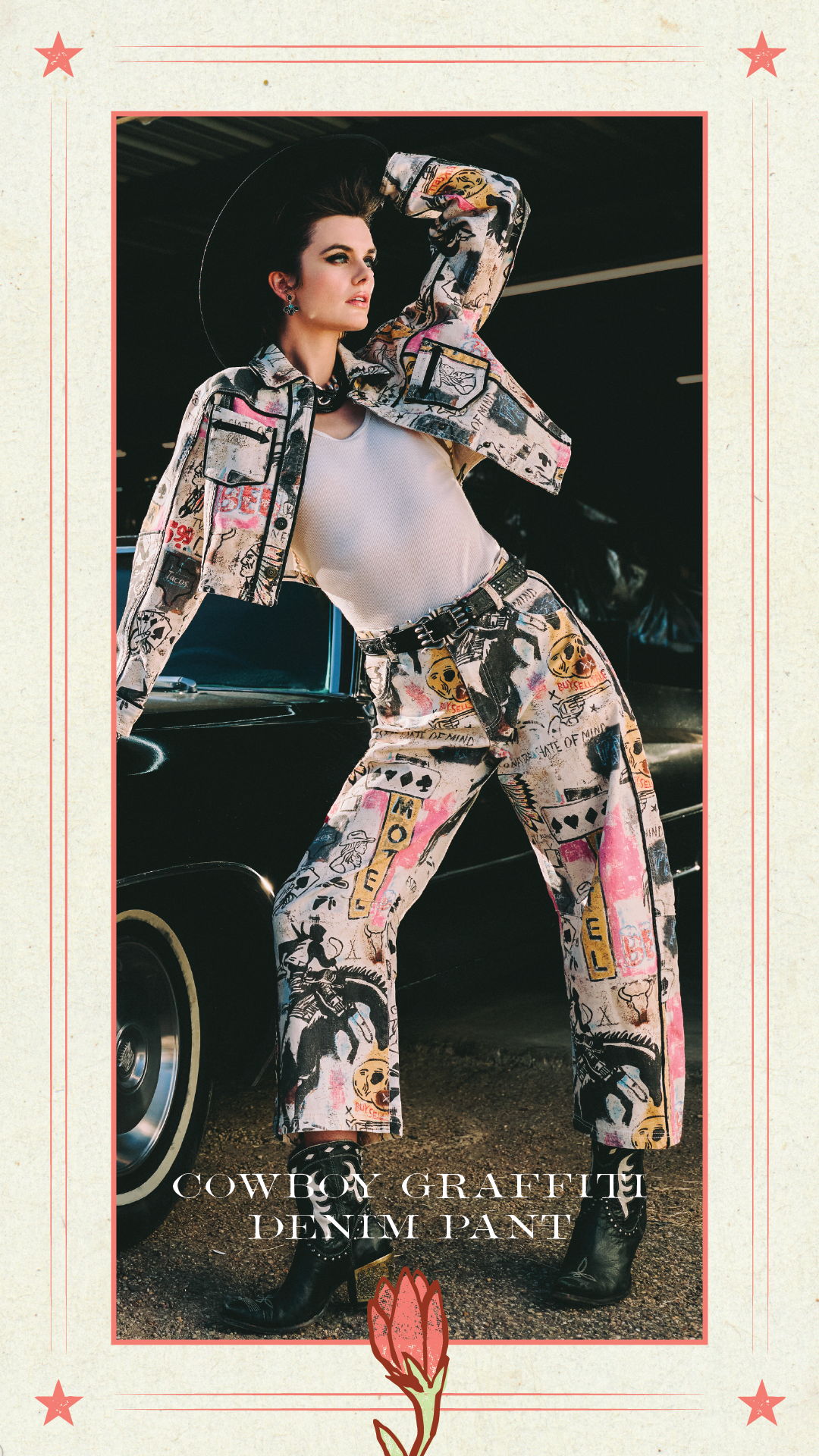 Mother's Day Gift Guide, Cowboy Graffiti Denim Pant
