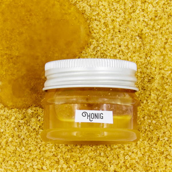 Honey on a sugar background