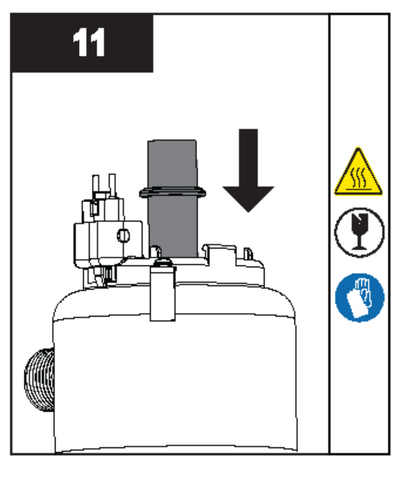 Place o-ring and instert sleeve