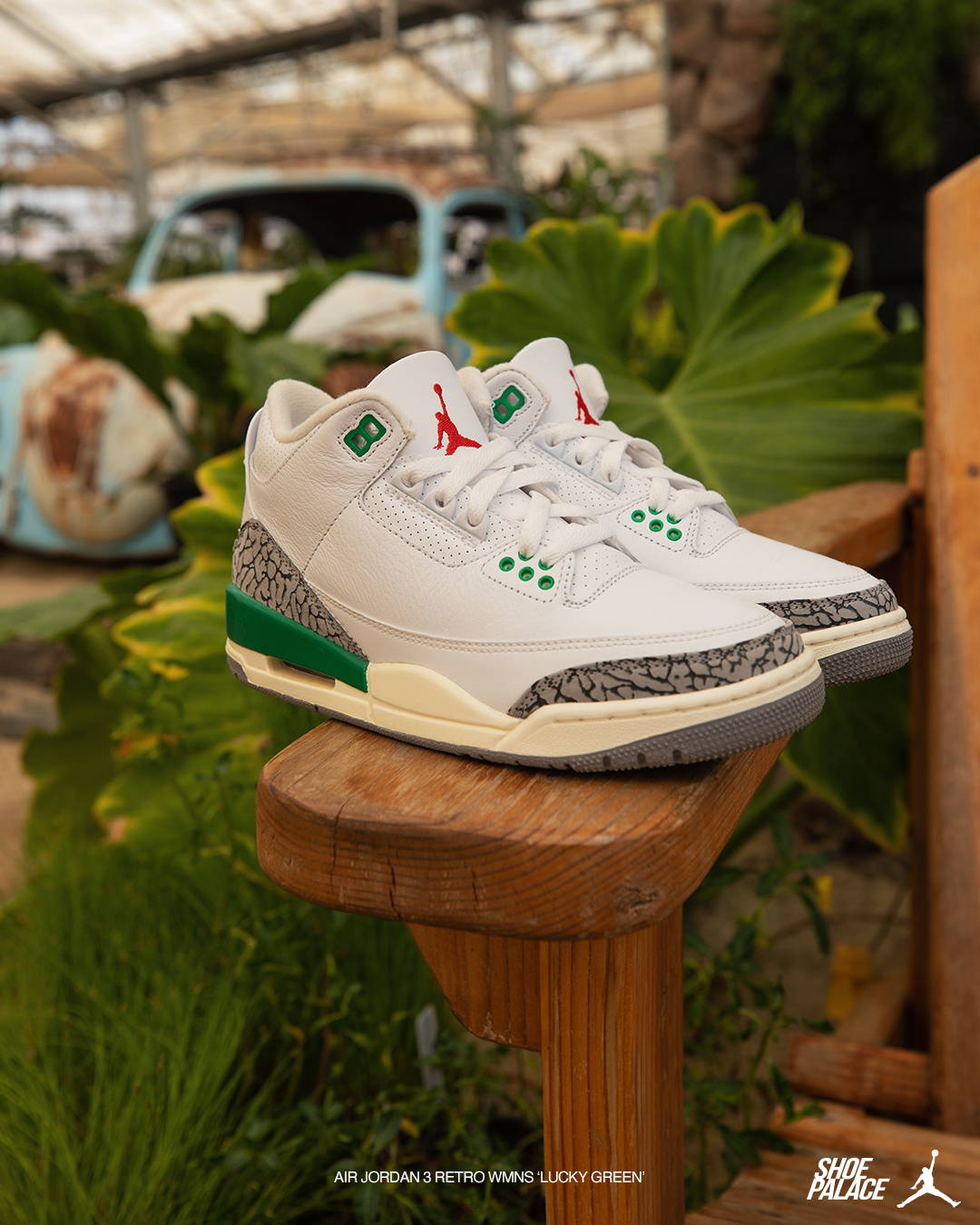 Jordan Brand Air Jordan 3 Retro 'Lucky Green' WHITE/VARSITY RED