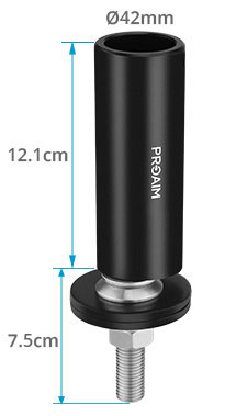 Proaim Stub Car/Vehicle Mount for Camera Rigging | For ø42mm Speed Rails
