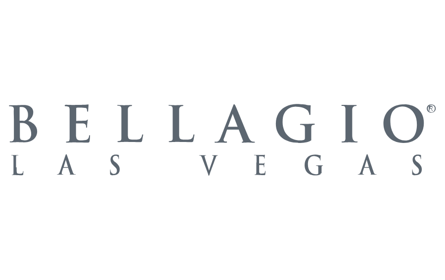 Logo of Bellagio Las Vegas in elegant font.
